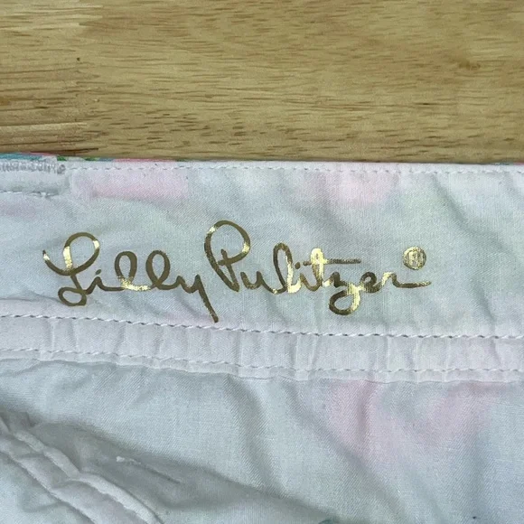 Lilly Pulitzer Callahan Shorts Size 2 – Pink Floral Tropical Print - Picture 7 of 12